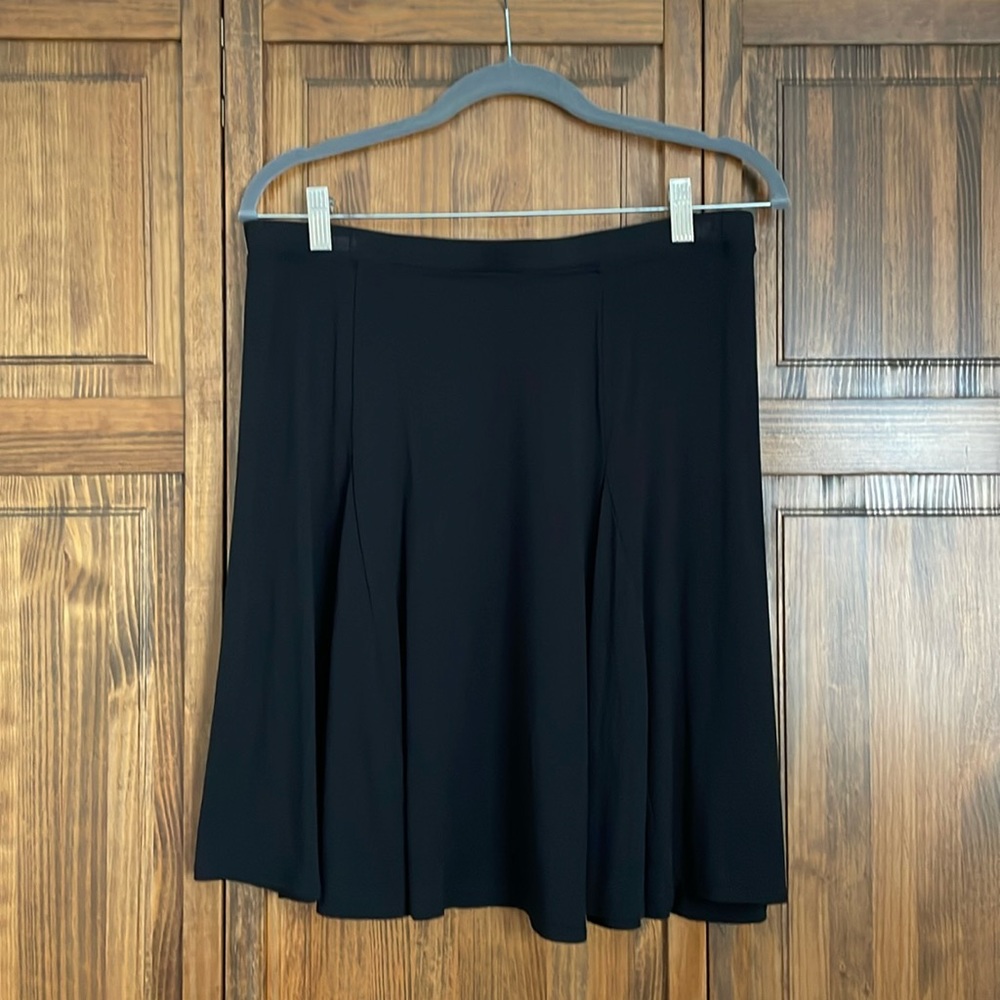 MAX STUDIO Black Midi-Skirt